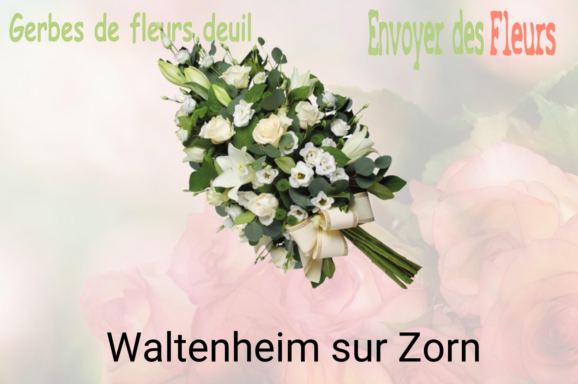 Gerbe de fleurs de deuil livrée à Waltenheim-sur-Zorn